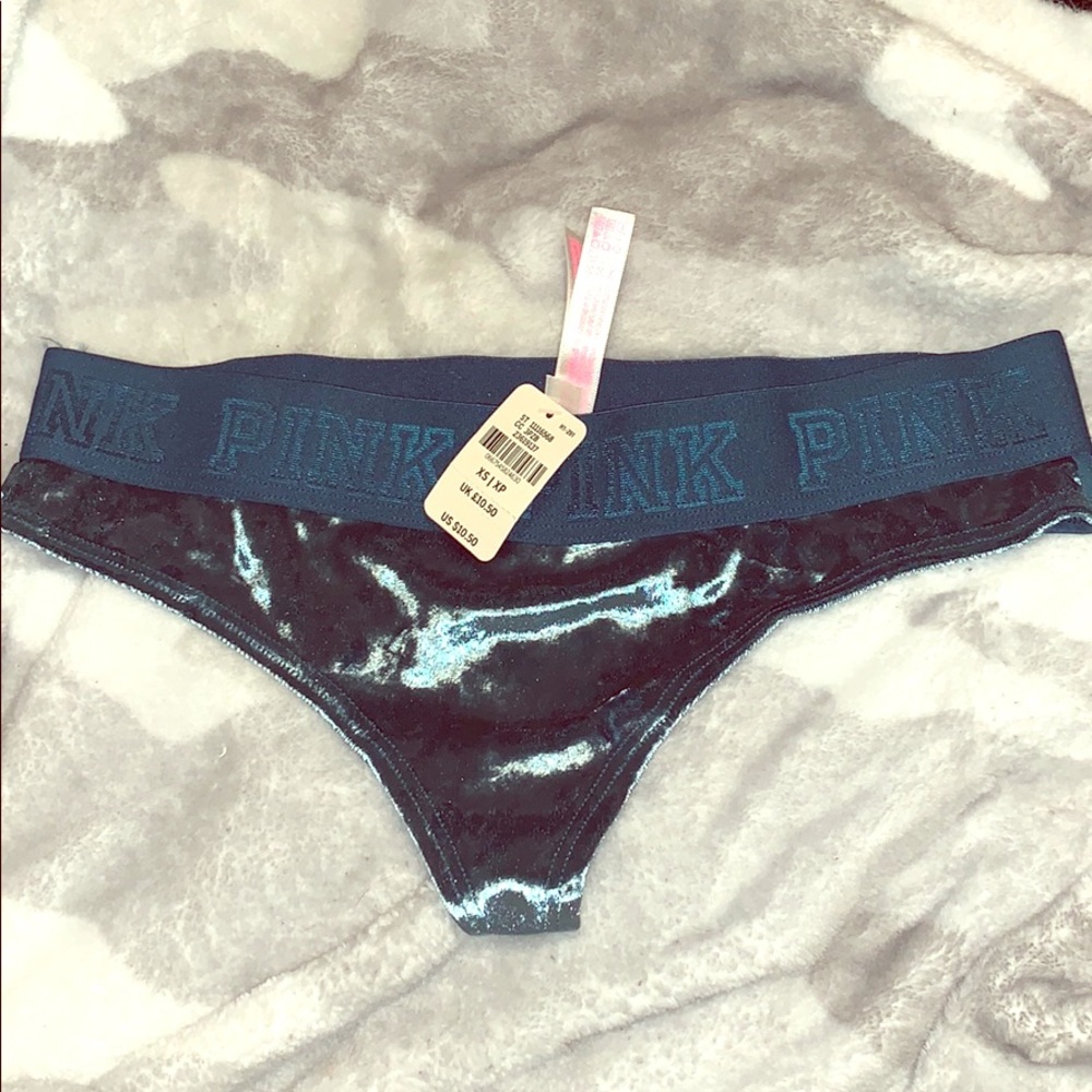 VS pink velvet panty